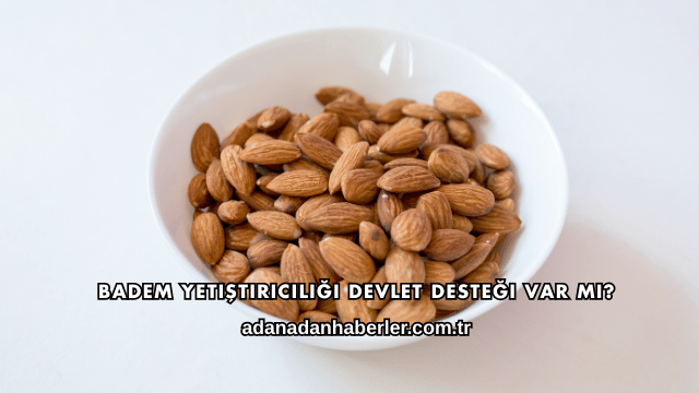 Badem Yetiştiriciliği Devlet Desteği Var mı?