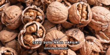 Ceviz Suyu Nasıl Yapılır?