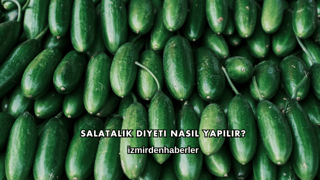 Salatalık Diyeti Nasıl Yapılır